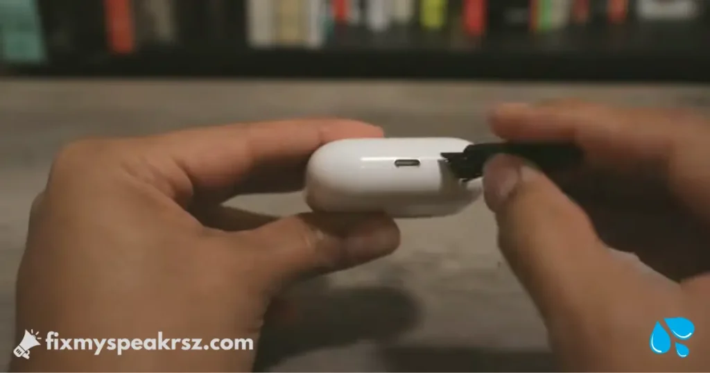 Cleaning AirPods Charging Port
