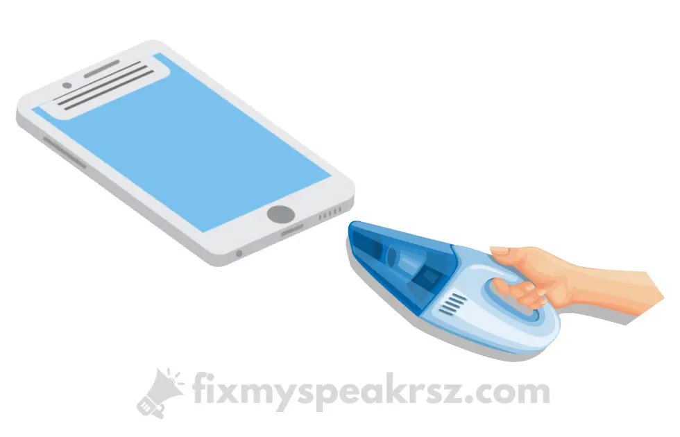 remove water from your speaker using vacuum cleaner